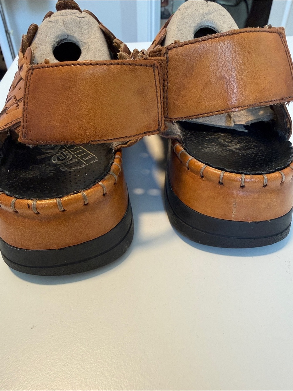 Rieker brown woven slingback sandals sz 41 - Picture 5 of 8